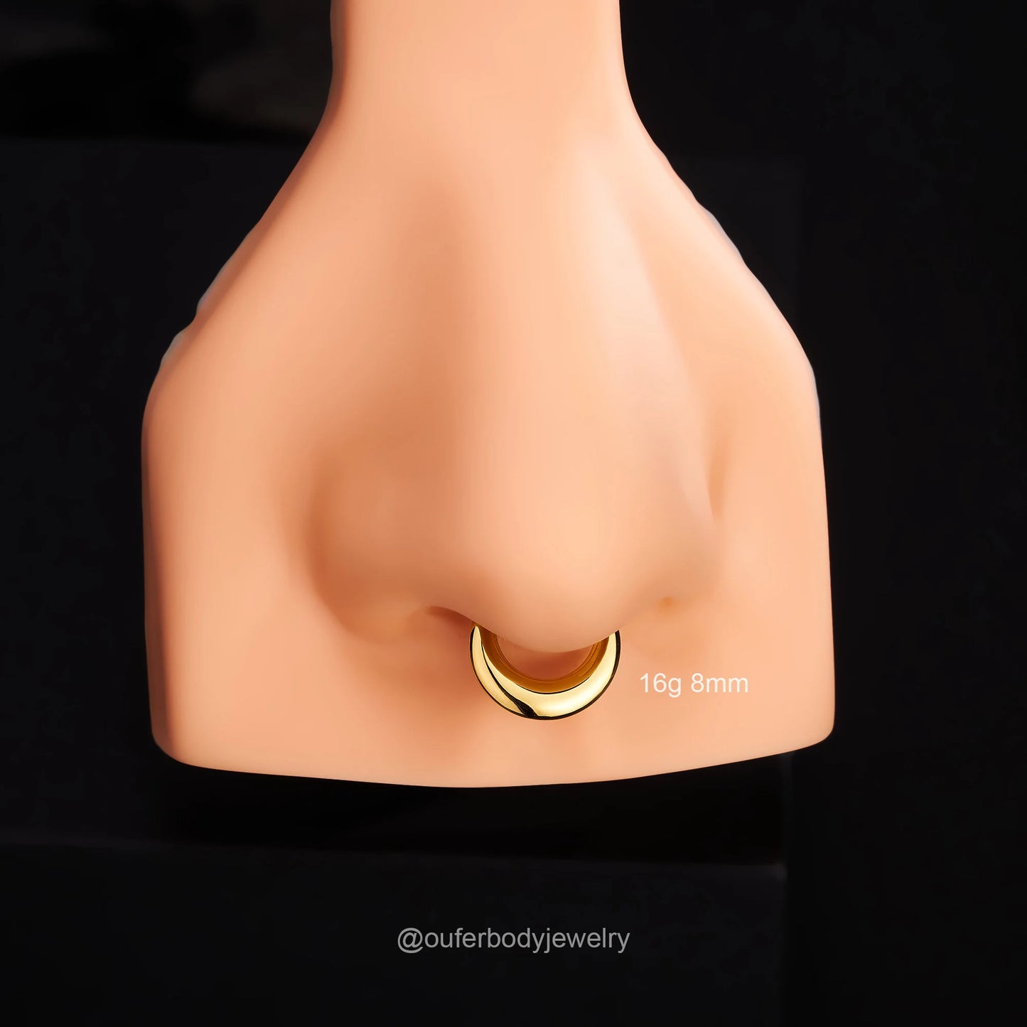 Lunar Bold Septum Clicker – Sculpted Shine for Unapologetic Style