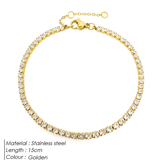 EmpressGleam™ Zirconia Tennis Bracelet – Timeless Sparkle, Effortless Sophistication