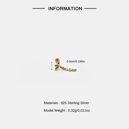 Luxe Line Mini Zircon Stud – A Spark of Modern Minimalism